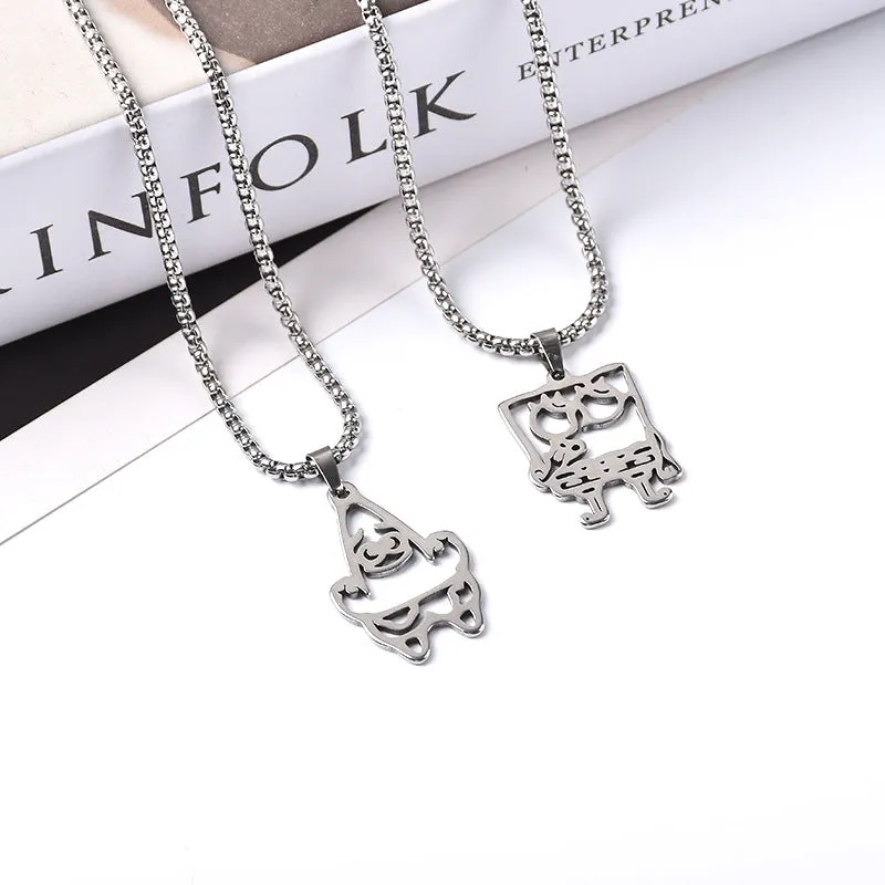 丨 Best Friends SpongeBob Love Couple Pendant Necklaces