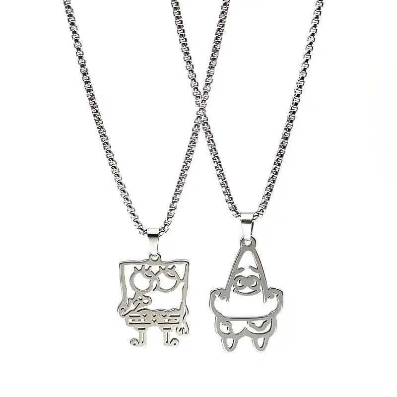 丨 Best Friends SpongeBob Love Couple Pendant Necklaces