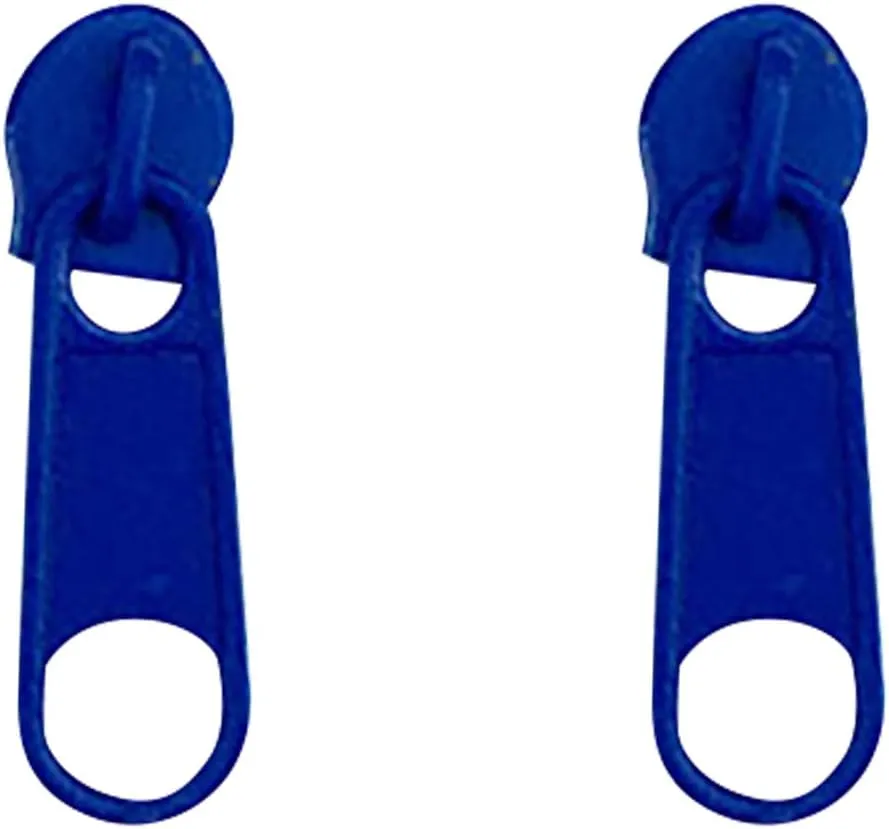 100 Mm Large Hoop Earrings for Women Summer Color Zipper Buckle Stud Earrings Personality Soft Girl Ear Clip Stainless Steel Zipper Stud Earrings (Blue, One Size)