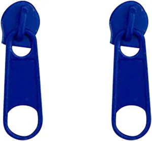 100 Mm Large Hoop Earrings for Women Summer Color Zipper Buckle Stud Earrings Personality Soft Girl Ear Clip Stainless Steel Zipper Stud Earrings (Blue, One Size)