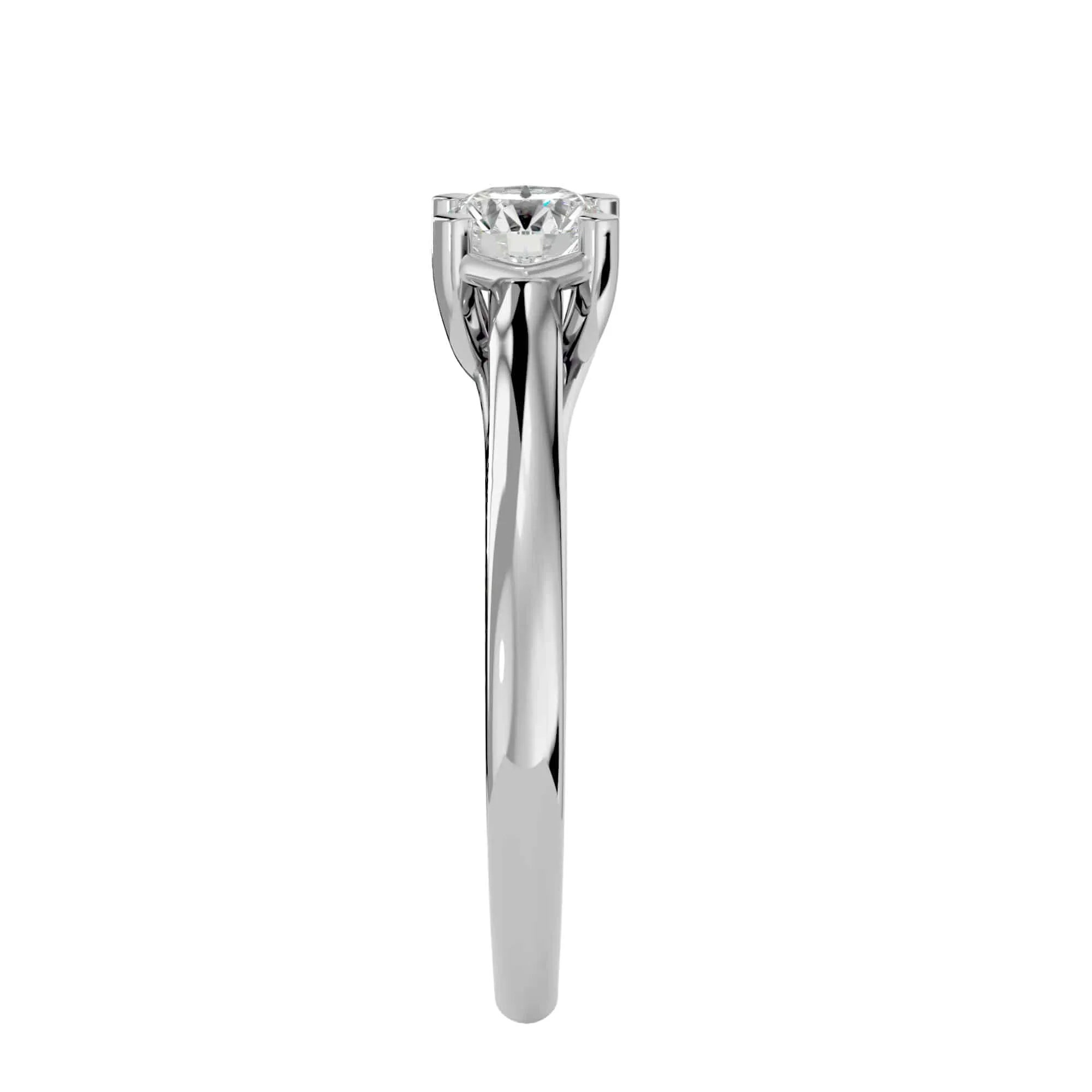 1.00ct  Crossed Claws High Dome Solitaire Engagement Ring