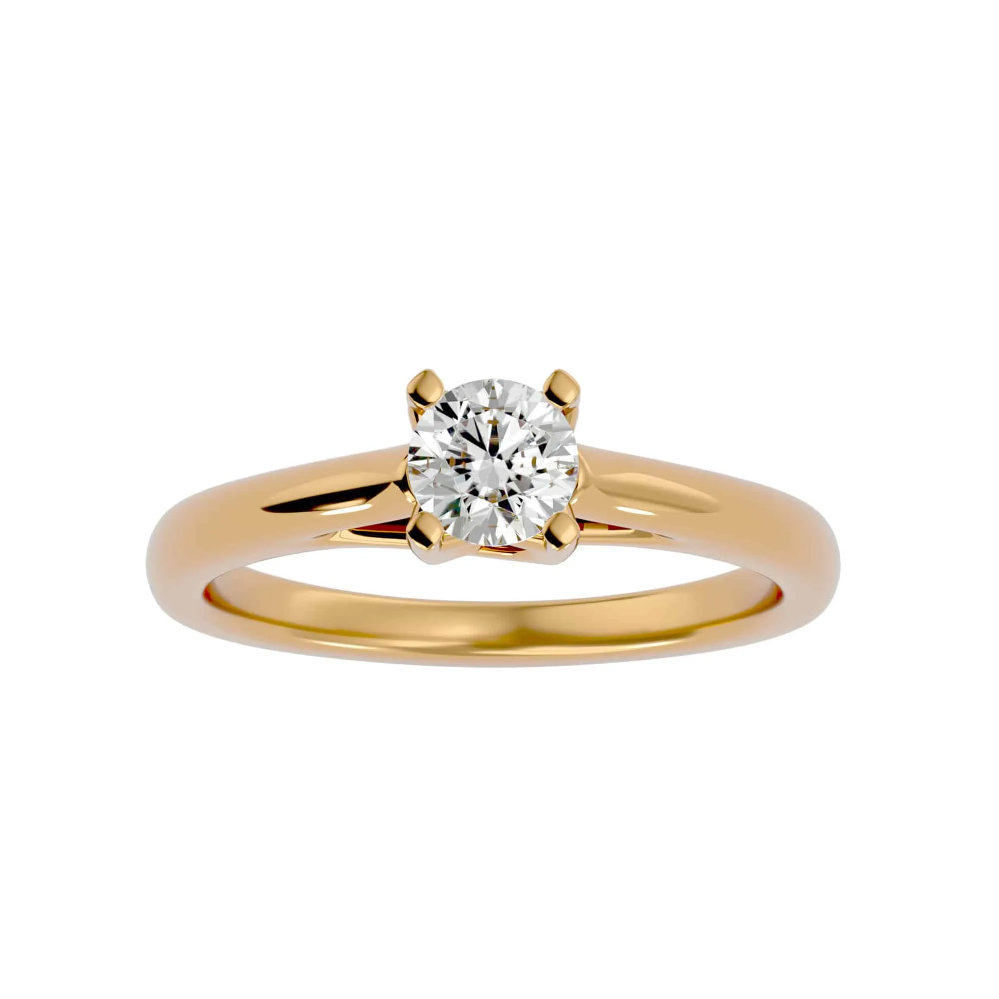 1.00ct  Crossed Claws High Dome Solitaire Engagement Ring