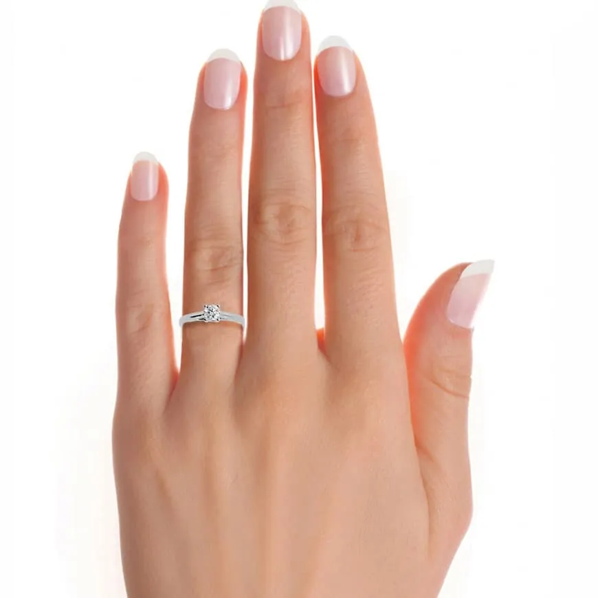 1.00ct  Crossed Claws High Dome Solitaire Engagement Ring