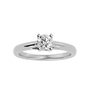 1.00ct  Crossed Claws High Dome Solitaire Engagement Ring