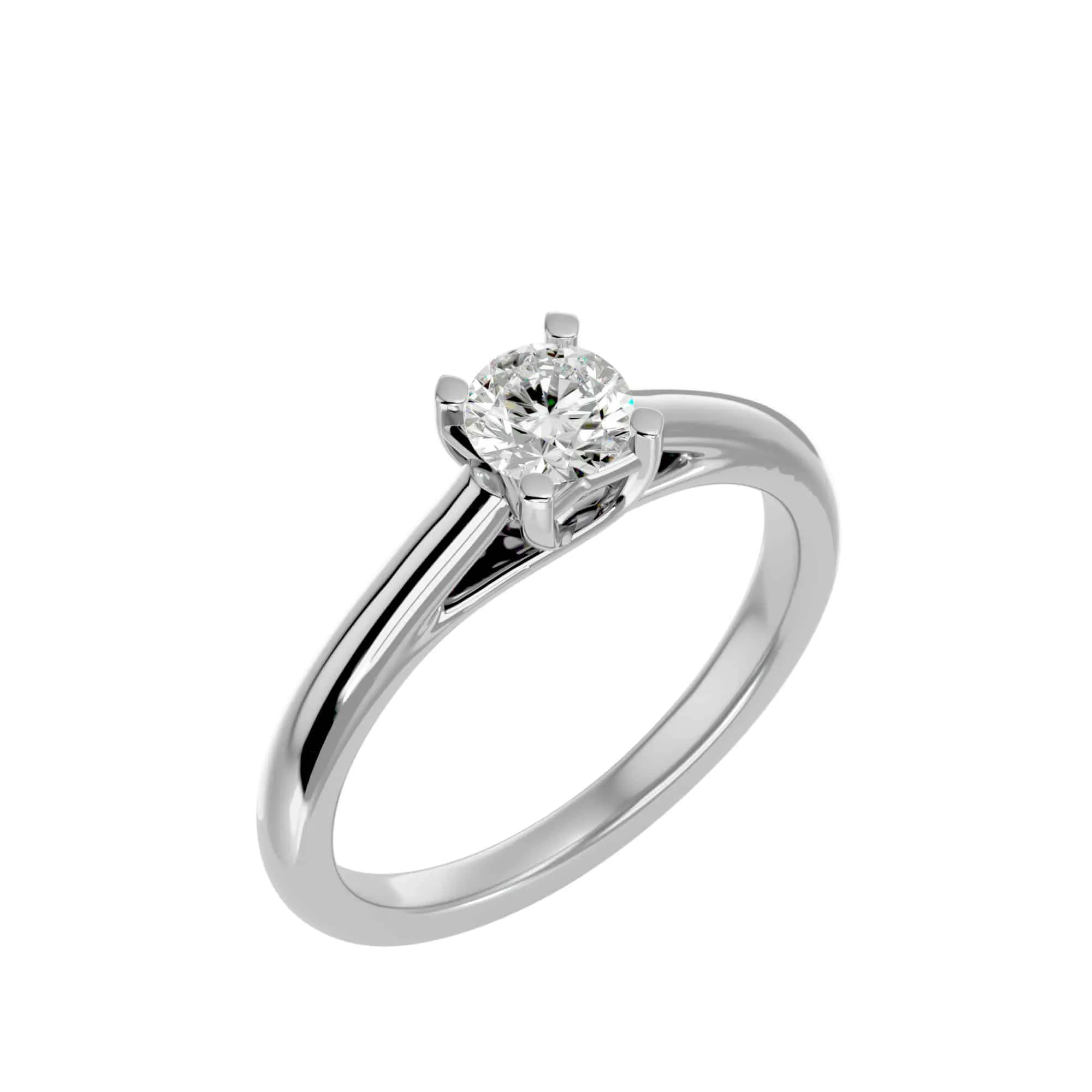 1.00ct  Crossed Claws High Dome Solitaire Engagement Ring