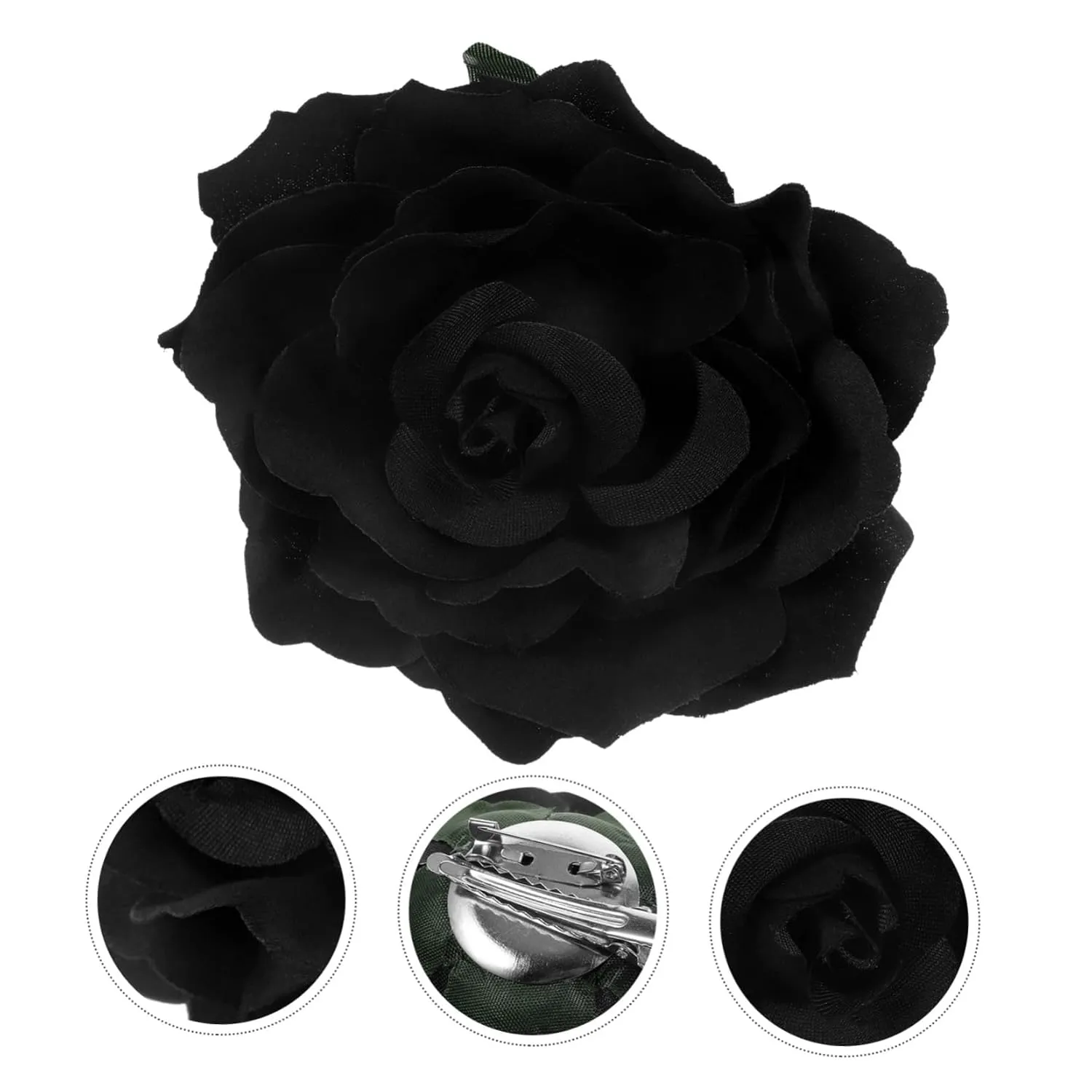 10cm Floral Hair Clip Bridal Corsage Brooch Wedding Flower Brooch for Headpiece Elegant Bridal Jewelry