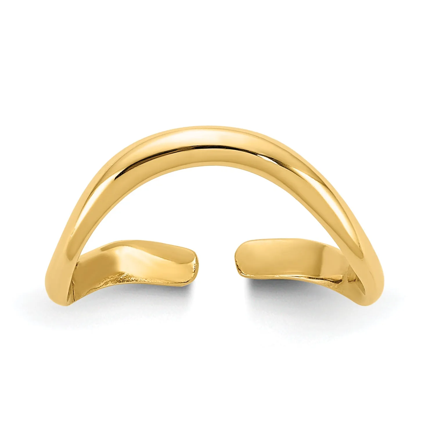 10k Polished Toe Ring