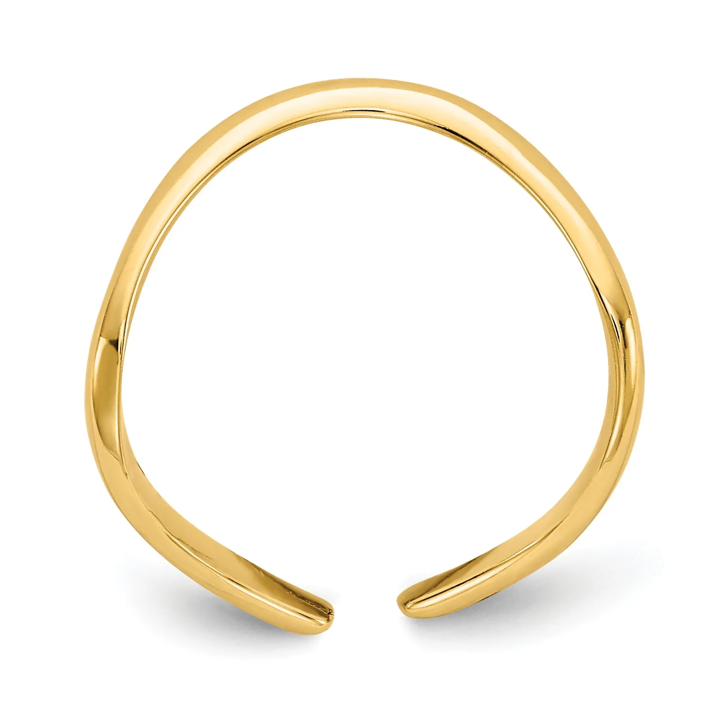 10k Polished Toe Ring