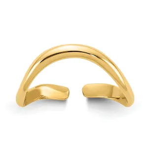 10k Polished Toe Ring