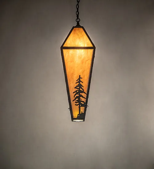 12.5" Square Lone Pine Pendant