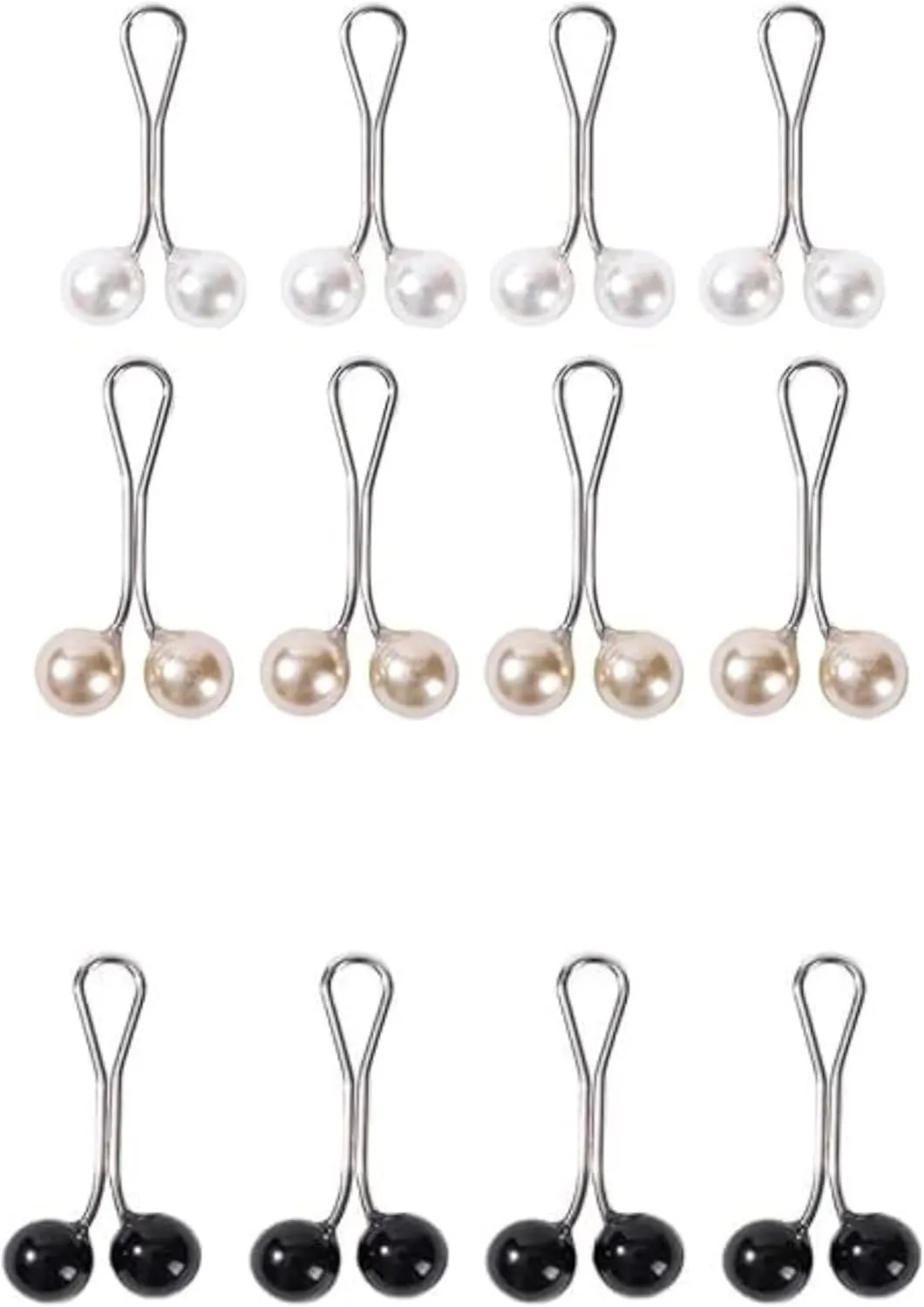 12Pcs Multicolor Headscarf Pearl Pins Clips U Shape Hijab Scarf Lady Muslim Scarf Shawl Clips Scarf Brooches Pin Jewelry Accessories, Women's Brooches and Pins, Women