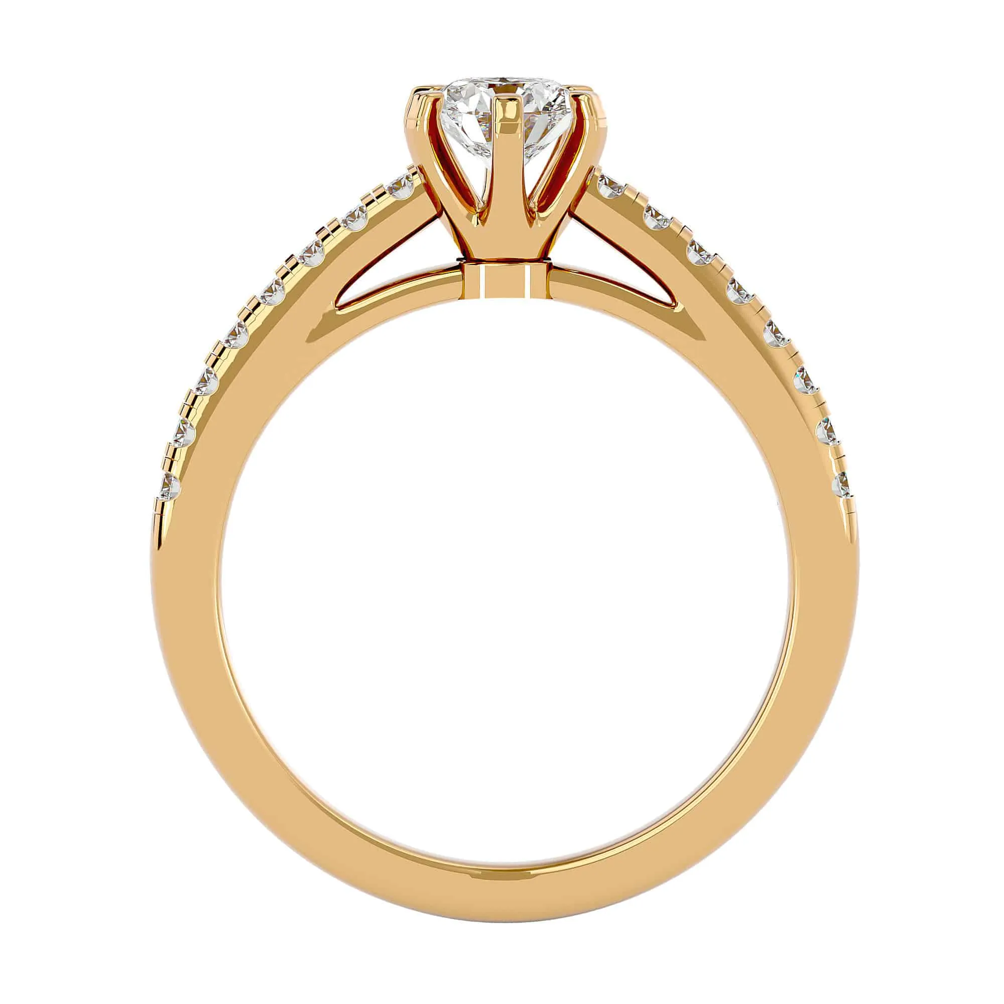 1.42ct 6 Prong Solitaire Engagement Ring