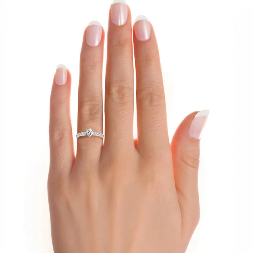 1.42ct 6 Prong Solitaire Engagement Ring