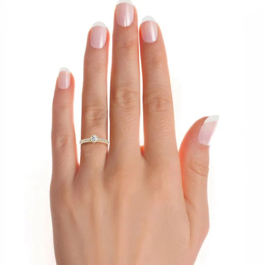 1.42ct 6 Prong Solitaire Engagement Ring