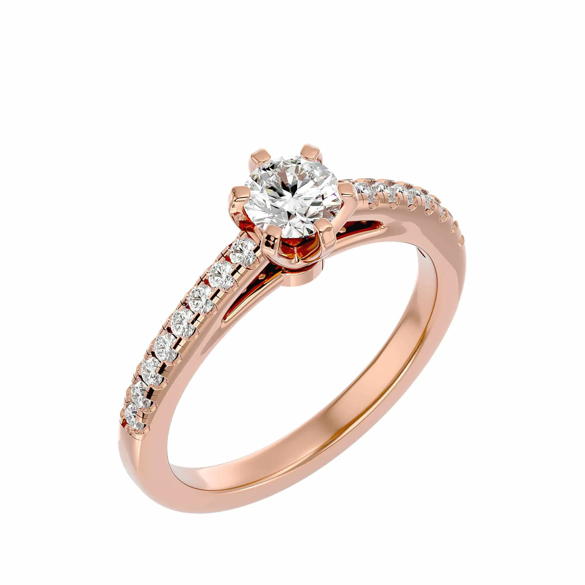 1.42ct 6 Prong Solitaire Engagement Ring