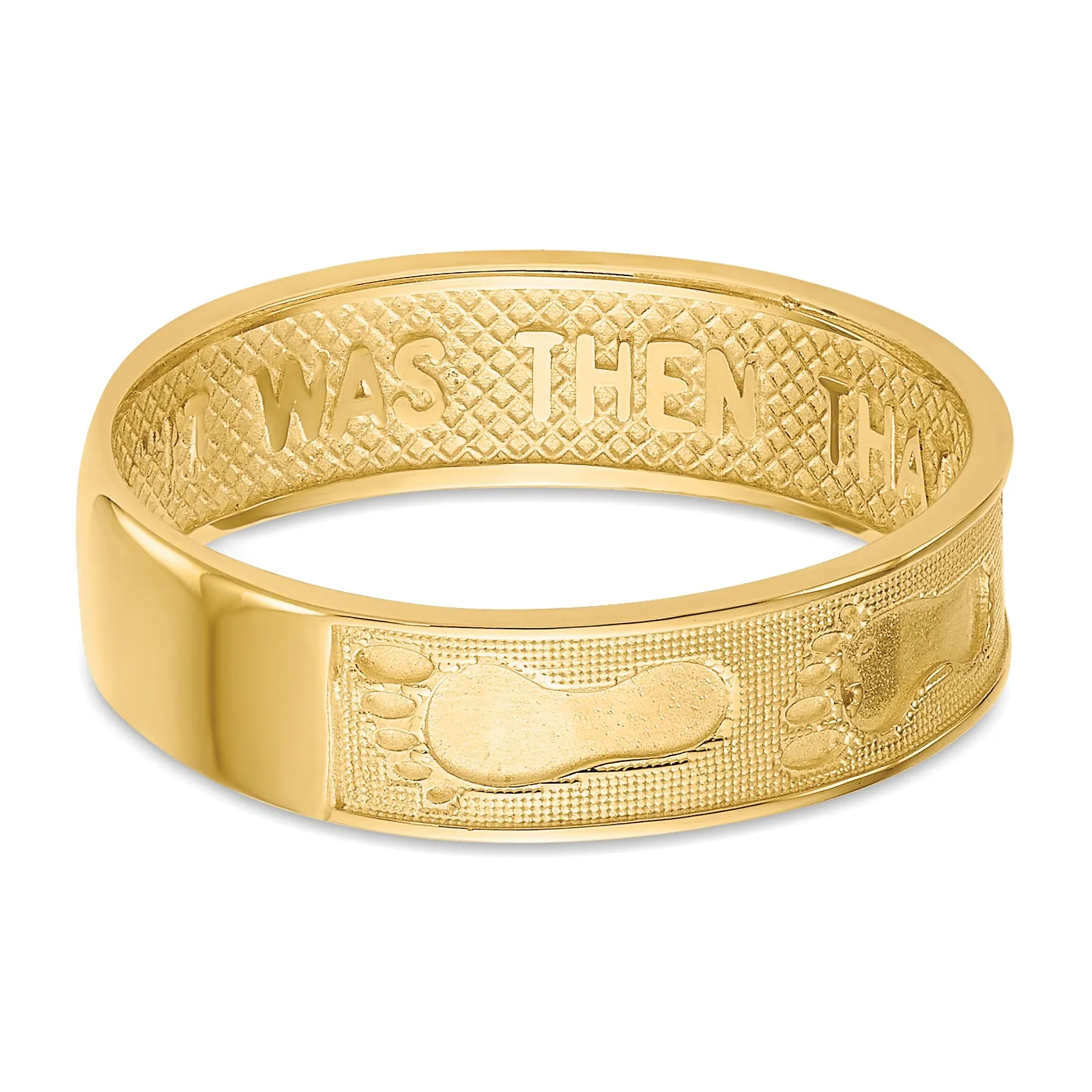 14K Footprints In The Sand Ring
