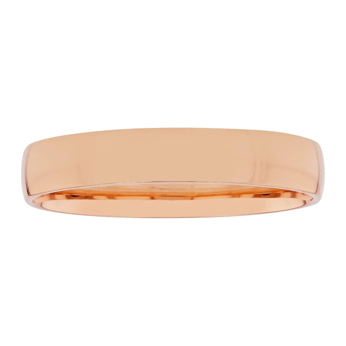 14K Rose Gold High Polish Band, 4MM