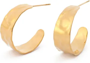 18K Real Gold Plating Heart/Half Hoop Earrings Boho Trendy Dragonfly Earrings Jewelry Gift for Women