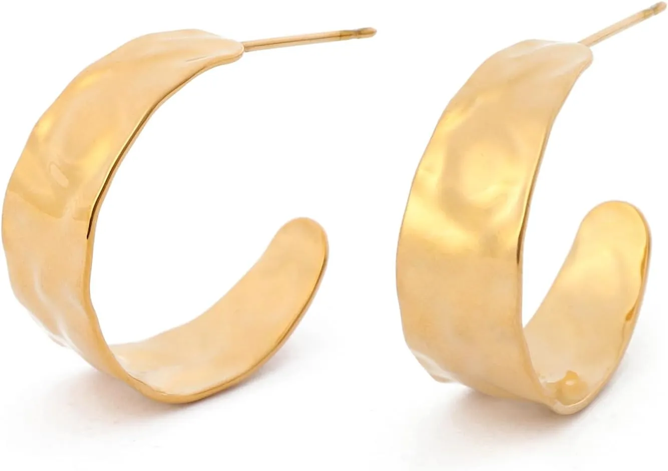 18K Real Gold Plating Heart/Half Hoop Earrings Boho Trendy Dragonfly Earrings Jewelry Gift for Women