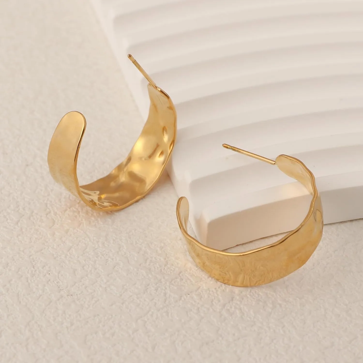 18K Real Gold Plating Heart/Half Hoop Earrings Boho Trendy Dragonfly Earrings Jewelry Gift for Women