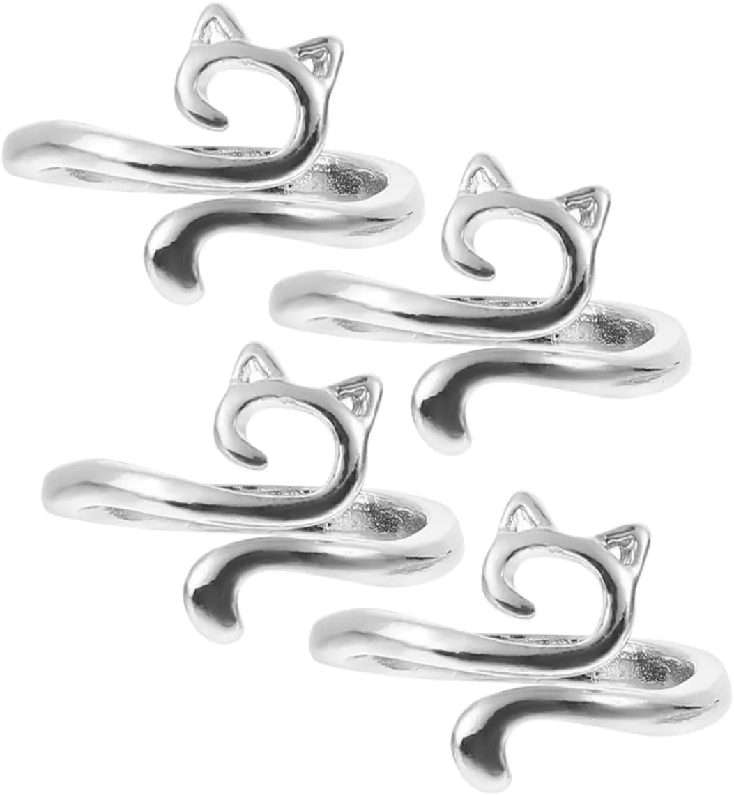 4Pcs Adjustable Jewelry for Women Minimalist Dainty Finger Rings Chic Metal Design for Daily Wear and Special Occasions Unique present for