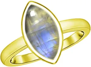 5 Carat Natural Marquise Shape Cabochon Stone Gold Plated Jewellery Handmade Ring Size US 4-13