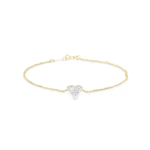 9K Yellow Gold 0.15ct Diamond Bracelet - B-4117-015-Y