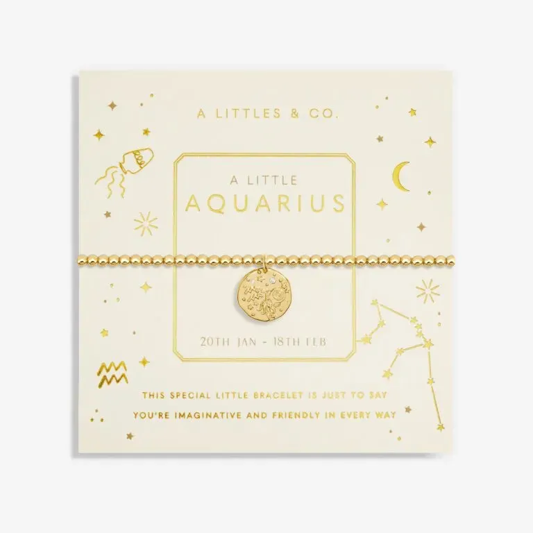 A Little Zodiac Bracelet in Gold-Tone Plating