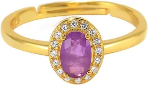 Adjustable Rings for Adults, Matching Wedding Rings Oval with Gem S925 Sterling Silver Adjustable