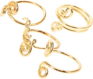 Adjustable Toe Rings Set 4pcs Foot Jewelry Handmade Zircon Toe Ring for Women Cute for Summer Beach