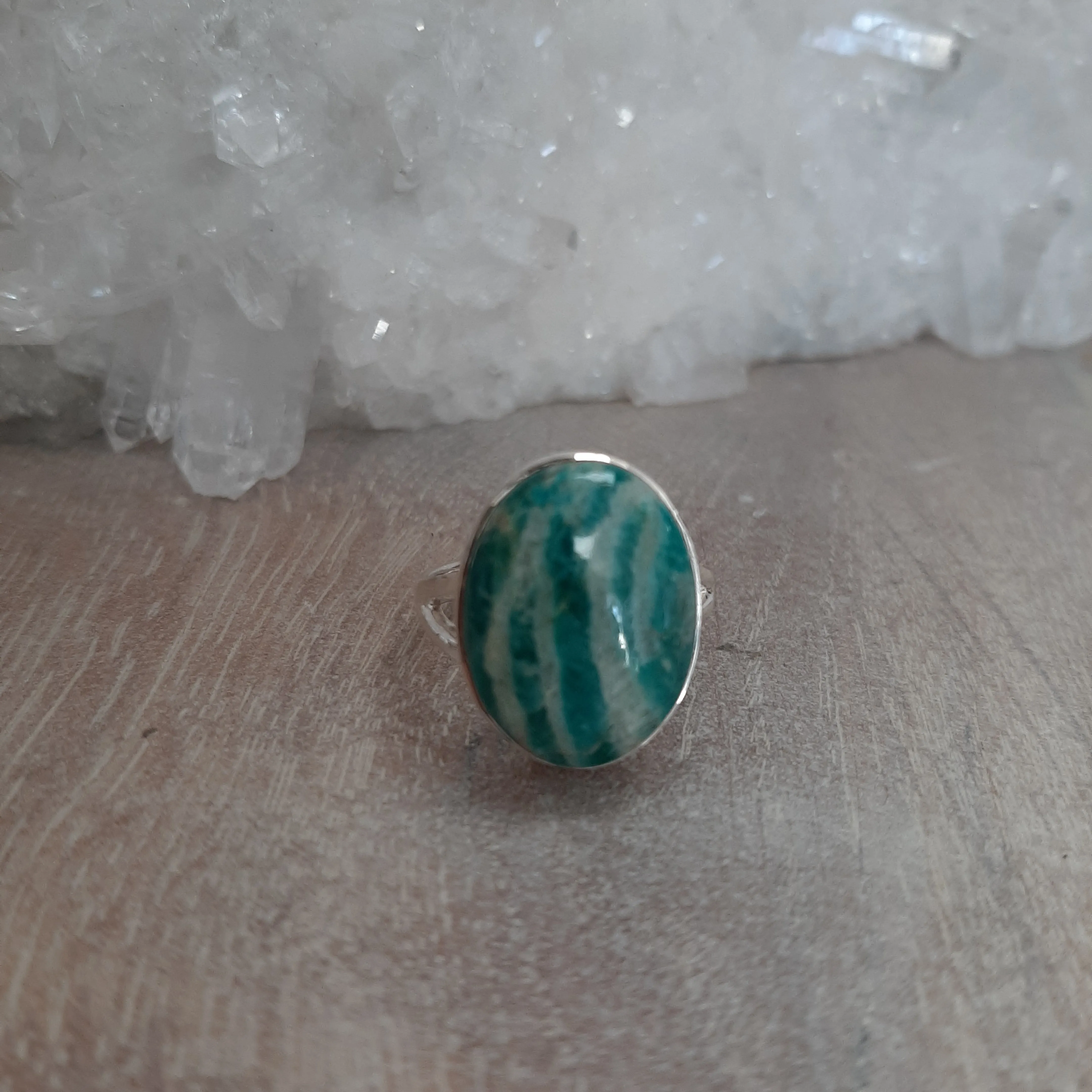Amazonite Oval Ring