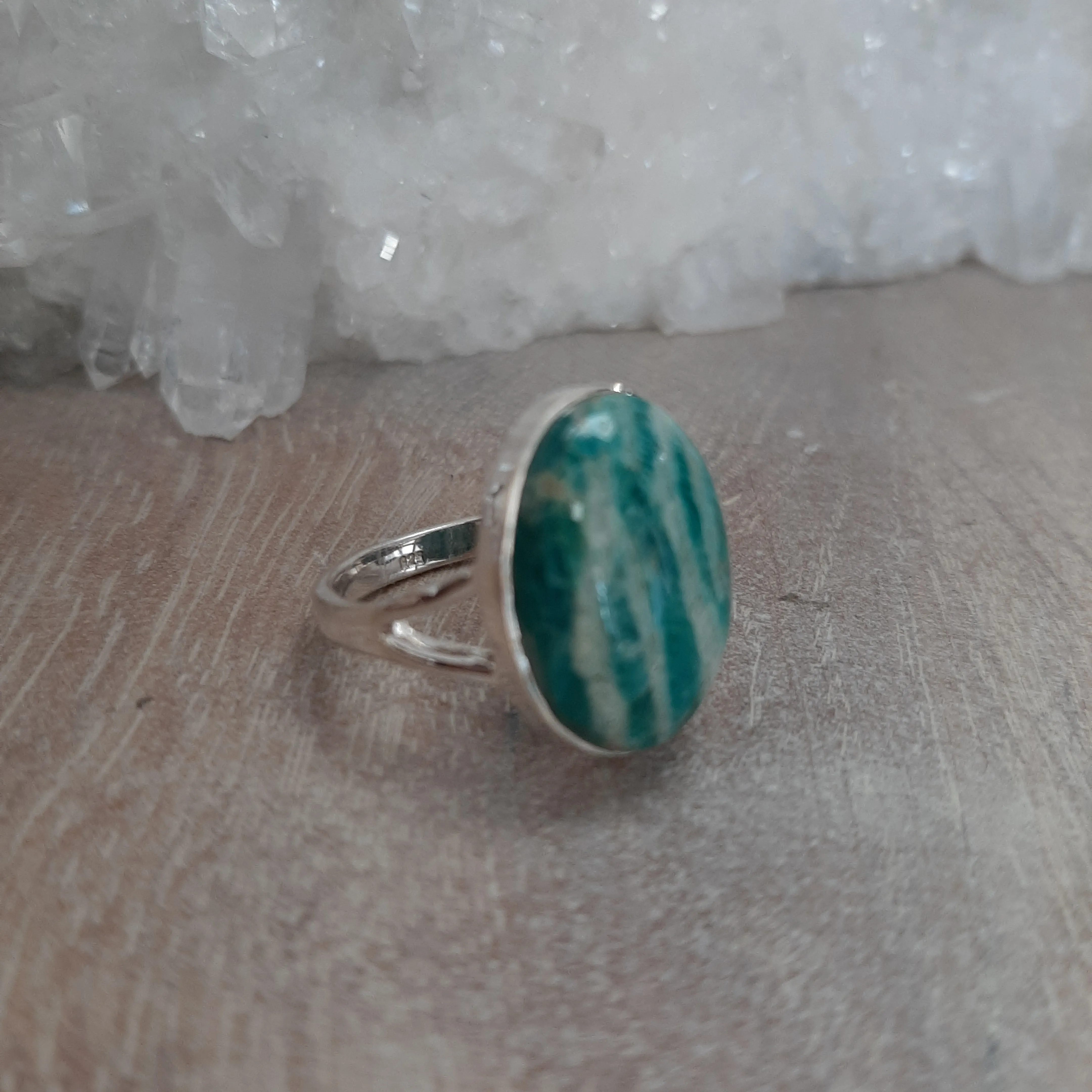 Amazonite Oval Ring