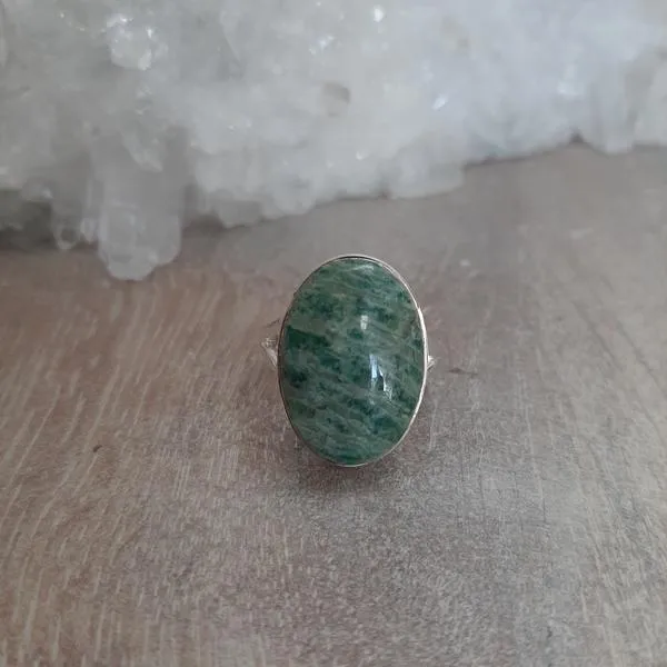 Amazonite Oval Ring