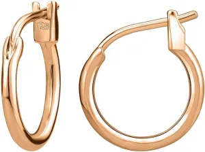 AoedeJ 925 Sterling Silver Hoop Earrings, High Polished Round Tiny Click-Top Hoop Earrings, Small Clasp Hoop Piercing Earrings