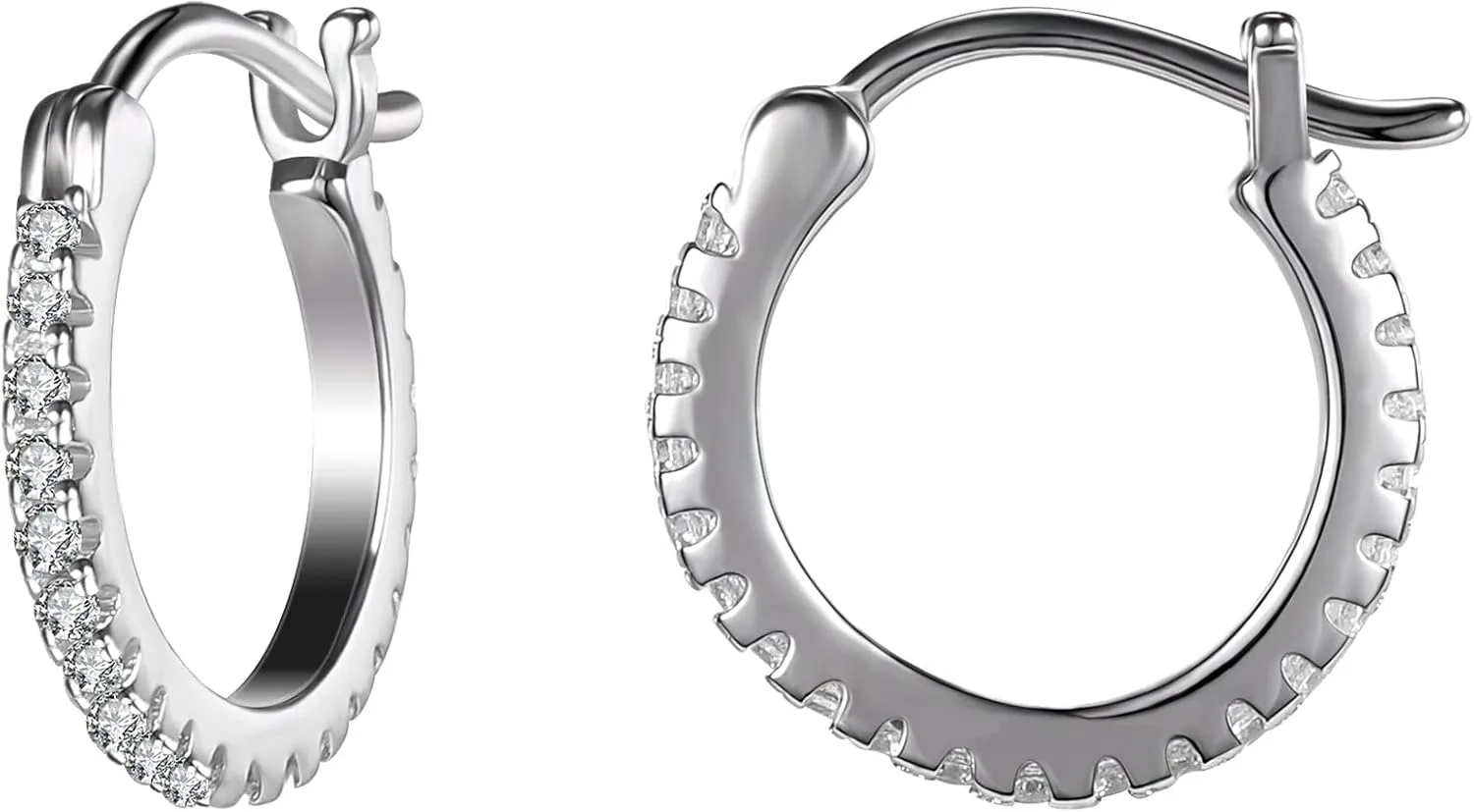 AoedeJ Sterling Silver Hoop Earrings Hypoallergenic Hoop Earrings Set Small Sterling Silver Earrings Hoops Clip On Hoop Earrings for Women Multipack