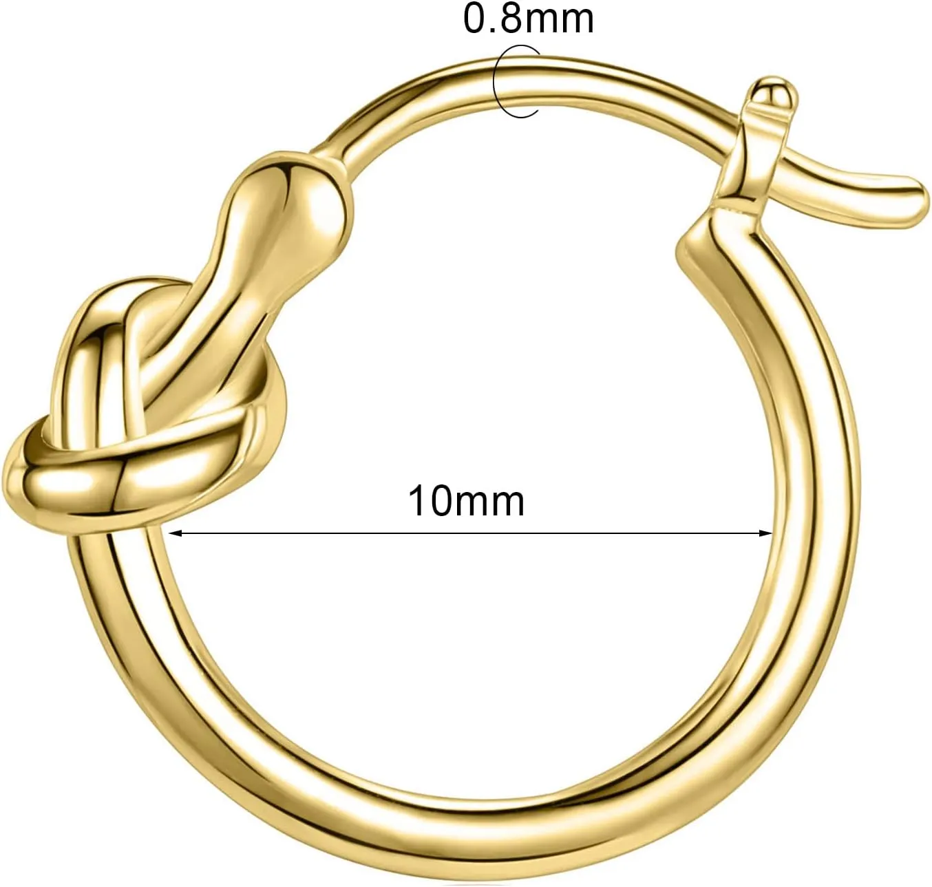 AoedeJ Sterling Silver Hoop Earrings Hypoallergenic Hoop Earrings Set Small Sterling Silver Earrings Hoops Clip On Hoop Earrings for Women Multipack