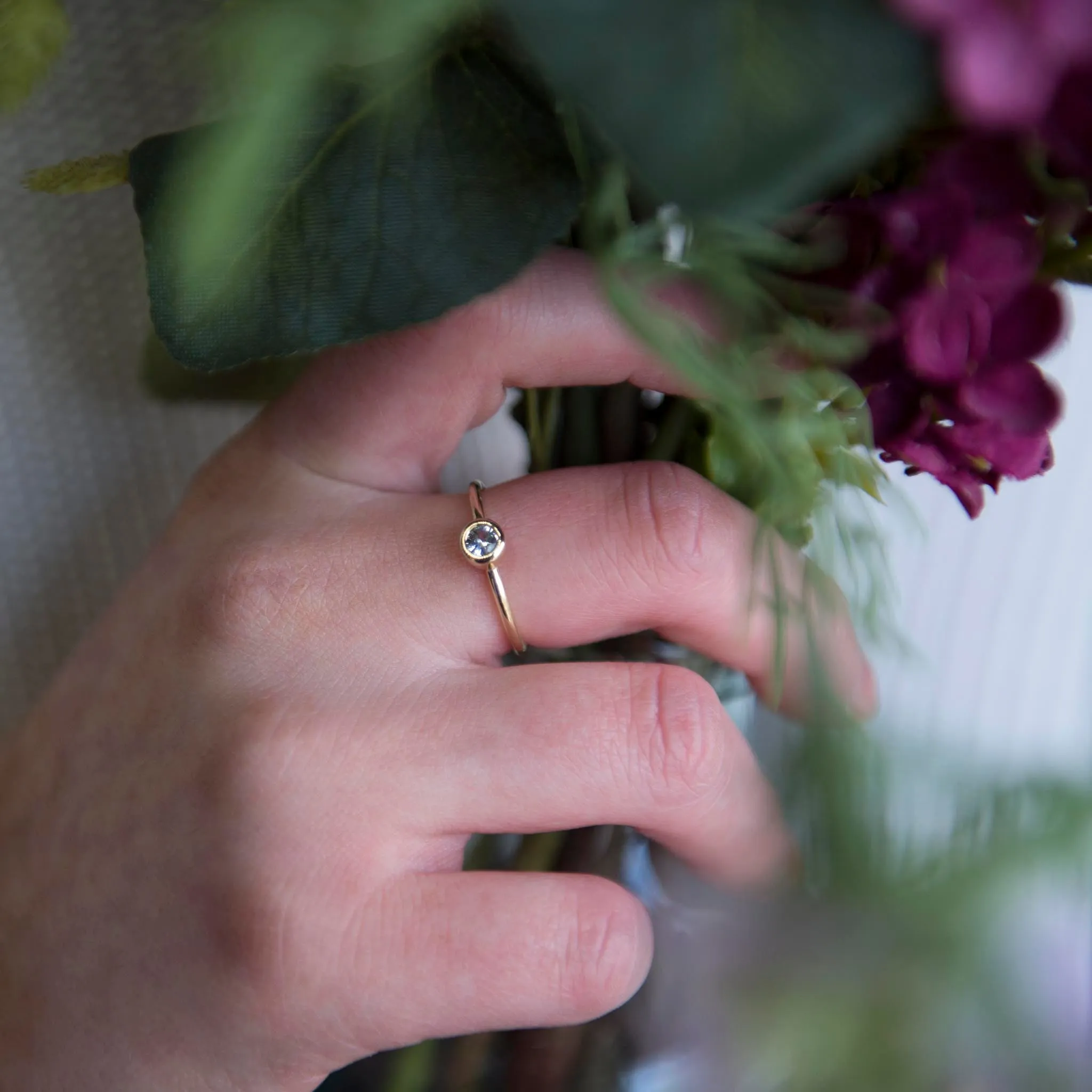 Aquamarine Andromeda Ring