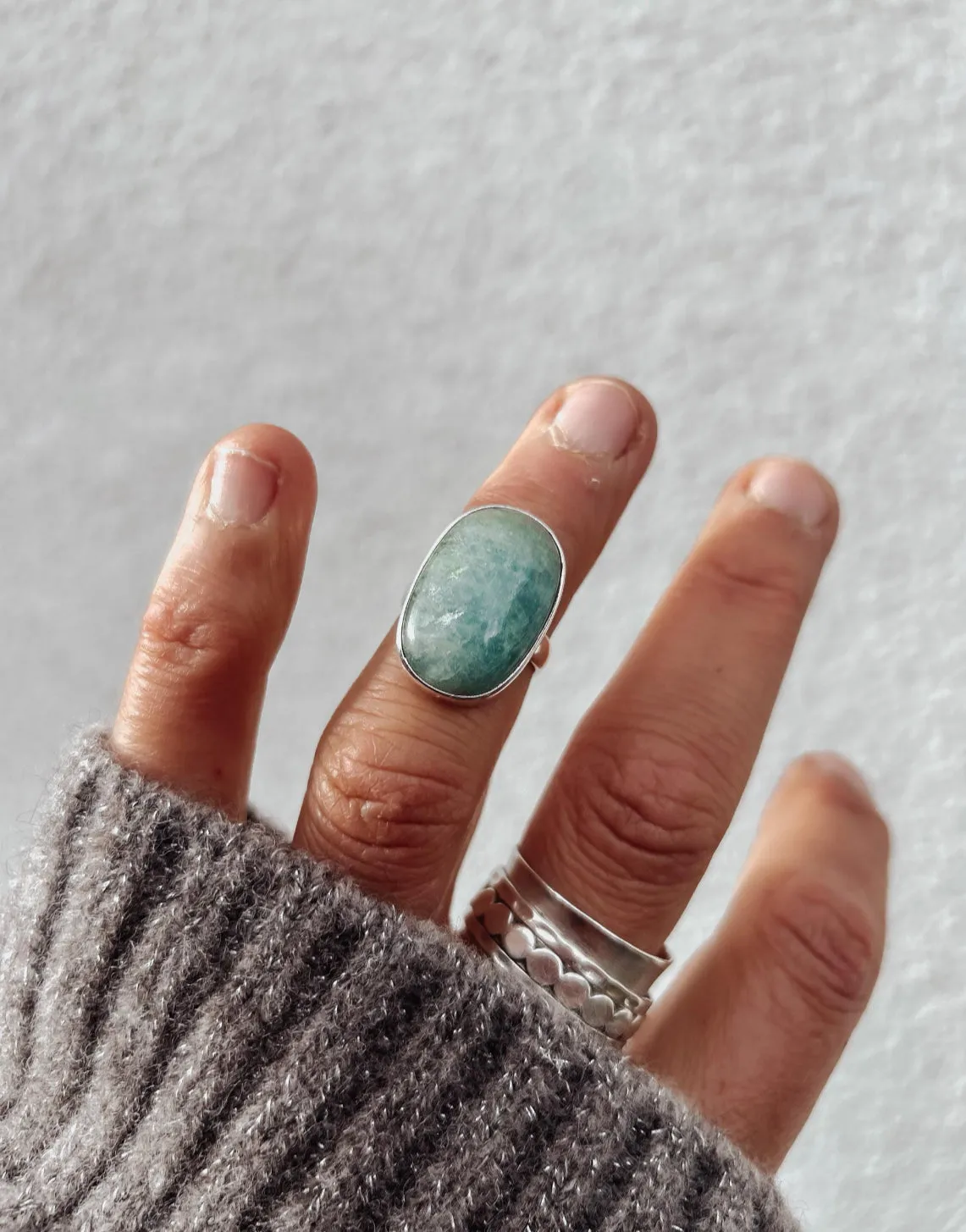 Aquamarine Size K Ring