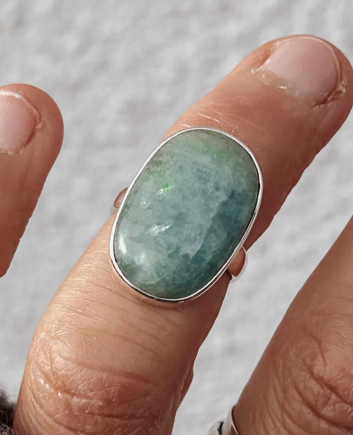 Aquamarine Size K Ring