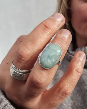 Aquamarine Size K Ring