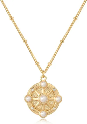 BENEIGE Gold Necklace For Women 14K Gold Plated Cubic Zirconia Charm Necklaces Pendant Jewelry Gifts