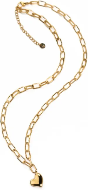 BESTOW Gold Necklace for Women - Signature Heart Necklace Jewelry; Gold Pendant Necklace, Best Friend Necklace, Dainty Gold necklace for Women; Chunky Necklace for Women with Cute Charms