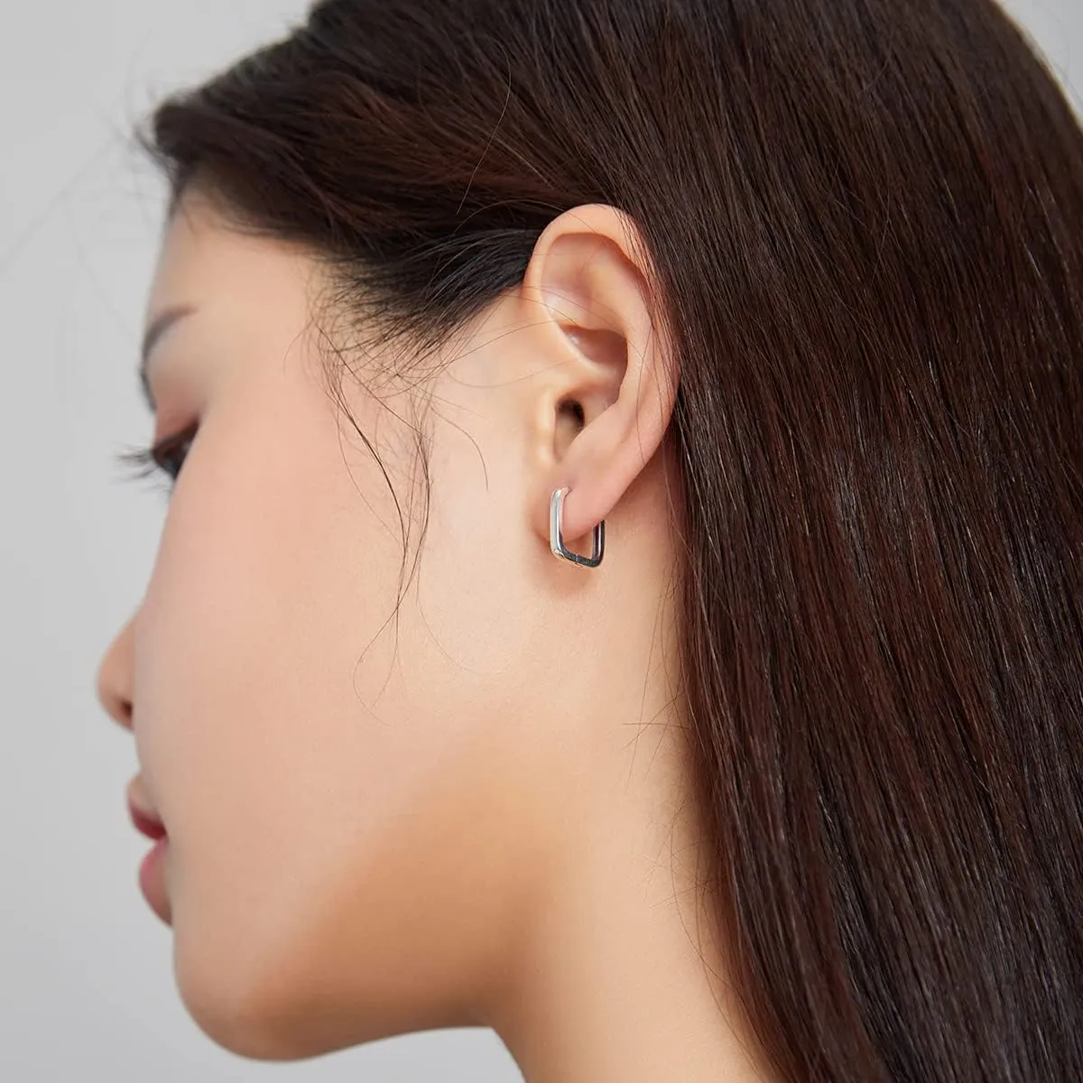 BISAER 925 Sterling Silver Cute Hoop Earrings for Women Hypoallergenic Small Sleeper Tragus Hoop Earrings Cartilage Jewelry Gifts