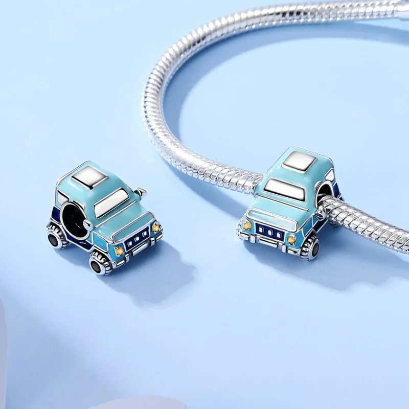Blue Adventure Jeep Charm