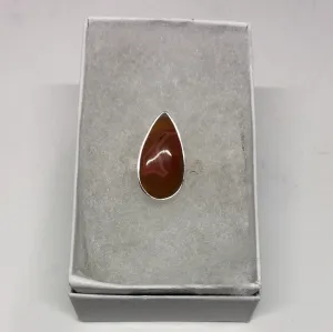Botswana Agate Drop Adjustable Ring