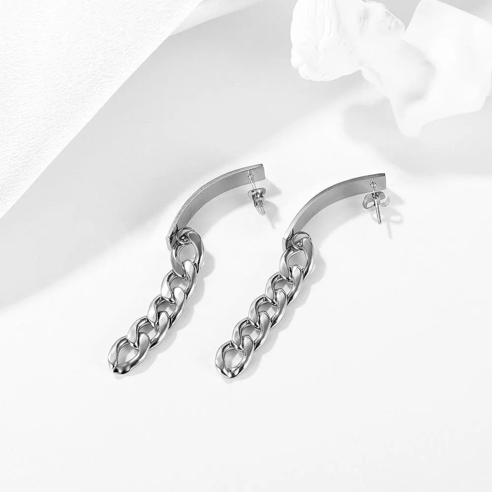 Boxed Set Dramatic Long Chain Drop Earrings