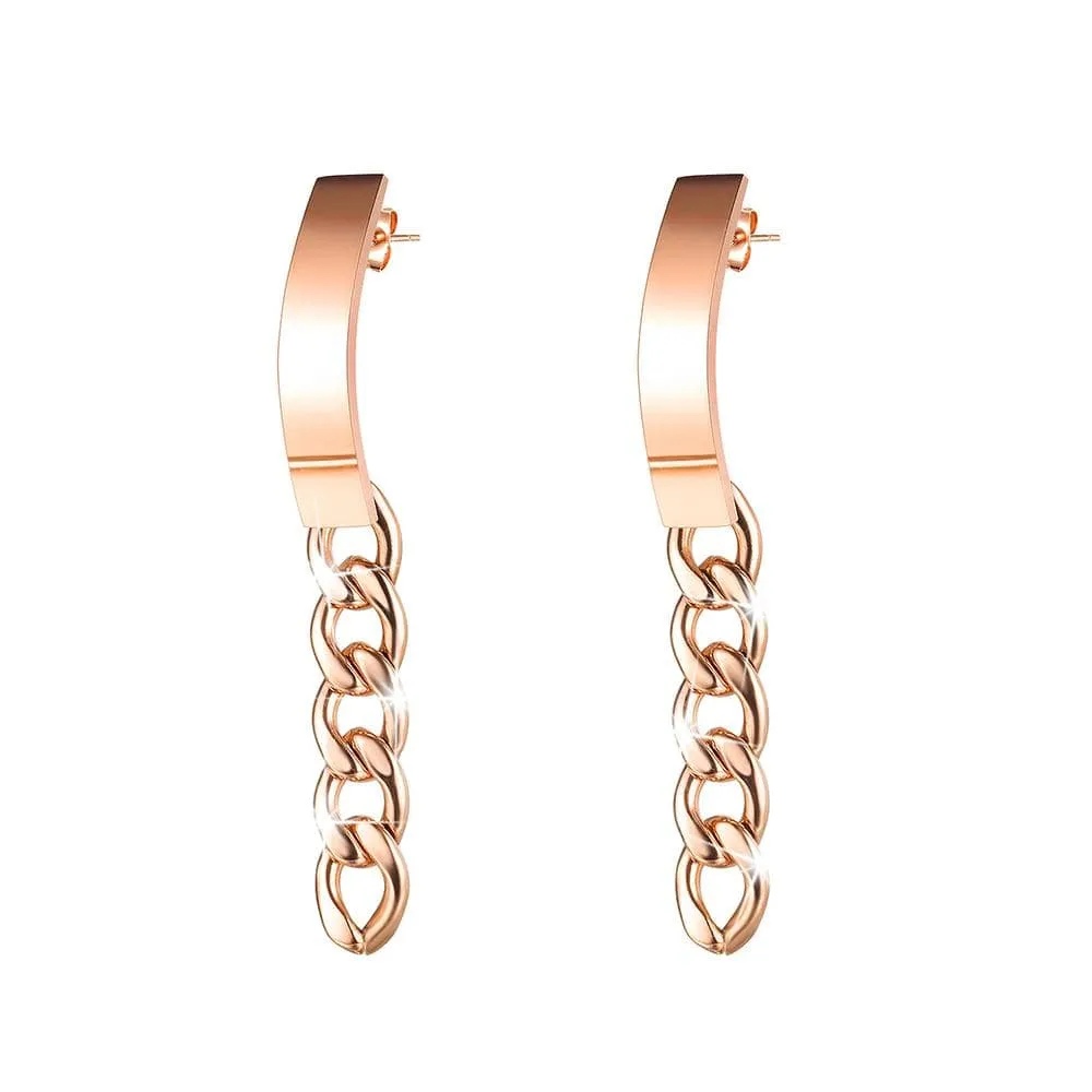Boxed Set Dramatic Long Chain Drop Earrings