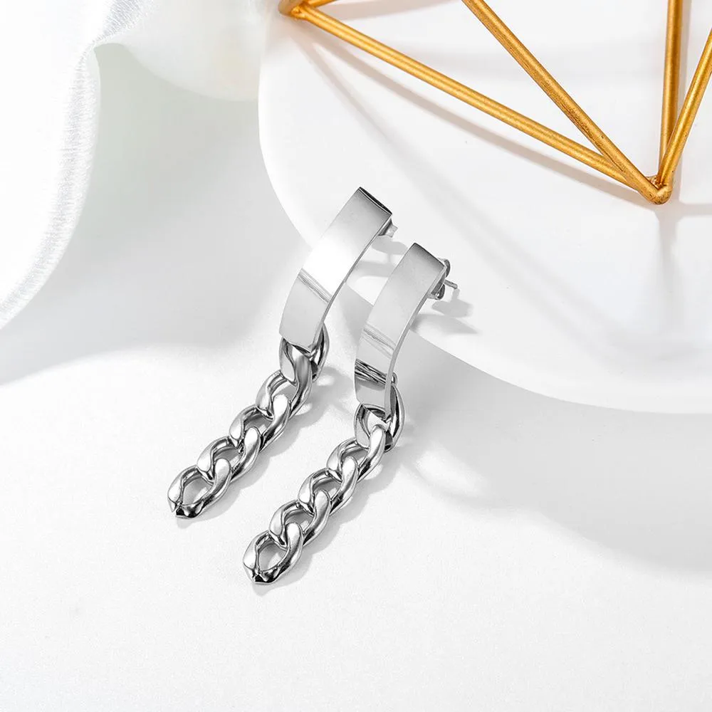 Boxed Set Dramatic Long Chain Drop Earrings