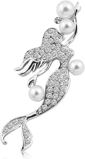 Brooch for Women Turtle Starfish Animal Brooches Pearl Crystal Brooch Lady Party Pins Fashion Brooch
