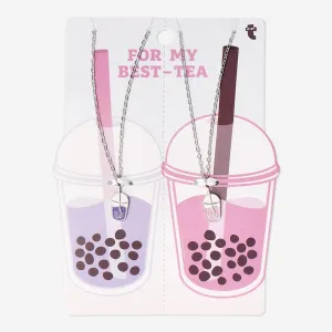 Bubble tea friendship necklaces - 2 pcs